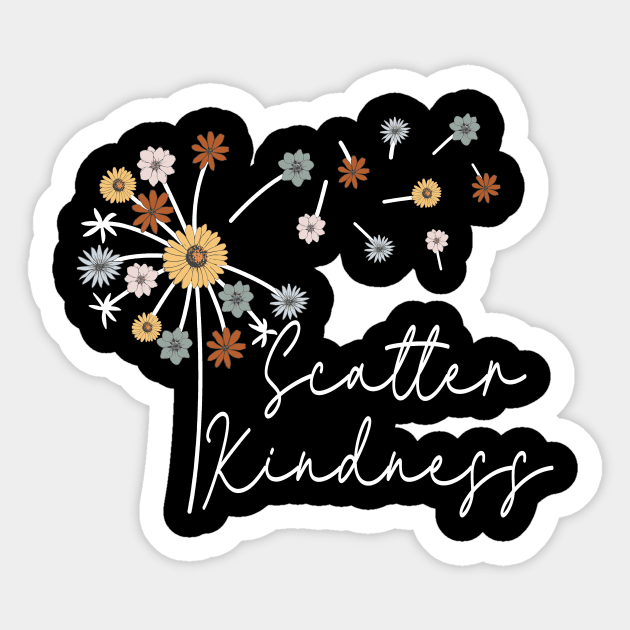 Floral Scatter Kindness Sticker by Teewyld